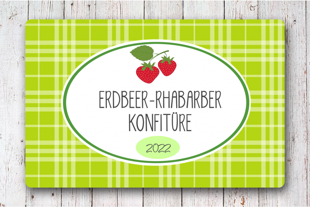 Erdbeerkonfituere--Etiketten-85-x-55-mm-online-gestalten-fuer-Konfituere-Glaeser-bei-watsonlabel