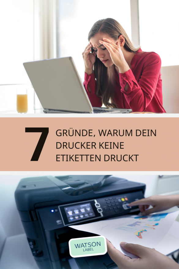 In diesem Blog Beitrag erfährst du sieben Gründe, warum dein A4 Drucker daheim keine Etiketten druckt